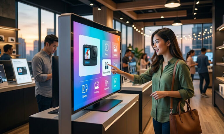 Digital Signage Interaktif: Ketika Layar Sentuh Mengubah Cara Customer Membeli